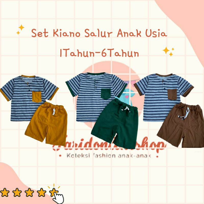 Set Kiano Salur Anak 1-5 Tahun