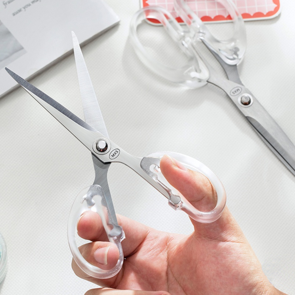 

TEMARUMA Gunting Kertas Aesthetic Transparan / Gunting Transparan / Gunting Kertas Transparan Pemotong Kertas Scrapbooking