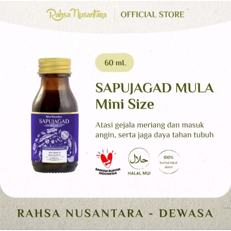 

Sapujagad Mula Mini 60 ml Rasa Lebih Ringan Jus Bawang Hitam Tunggal