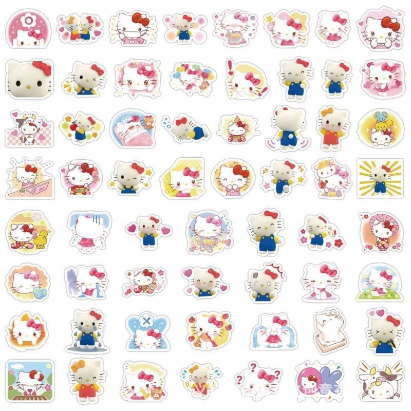 

(60pcs) stiker Sanrio isi 60pcs melody/kuromi/cinnamorol