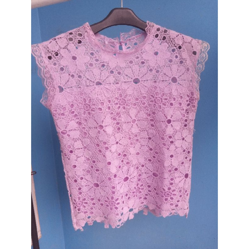 Atasan brukat bangkok Lilac - atasan perempuan brukat - Thailand