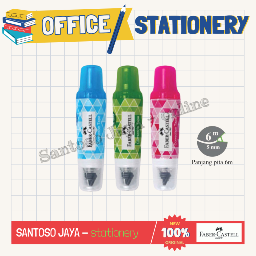 

Correction Tape R1 FABER CASTELL - Mini Tip-Ex - Tip X Kertas