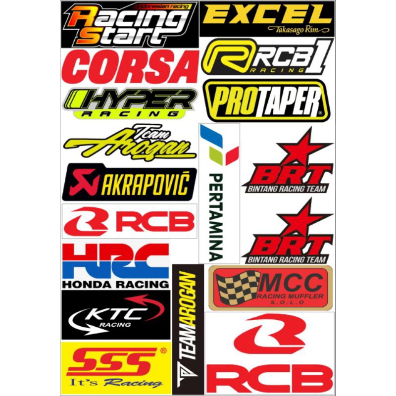 Stiker pack racing herex murah