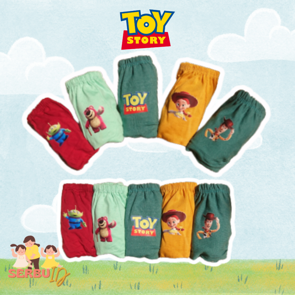 CELANA DALAM ANAK LAKI LAKI DAN PEREMPUAN (1 Bungkus Isi 3PCS) CD ANAK MOTIF DISNEY