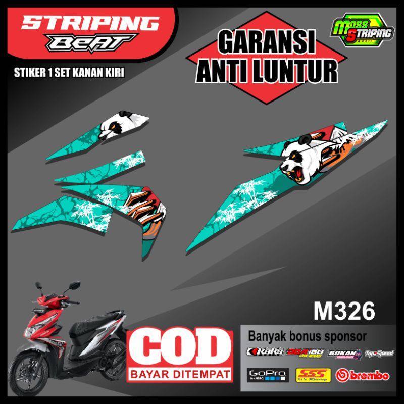 Stiker Semi Full BEAT STREET BEAT ESP Motif Panda Angry striping motor beat esp street Stiker Sticke
