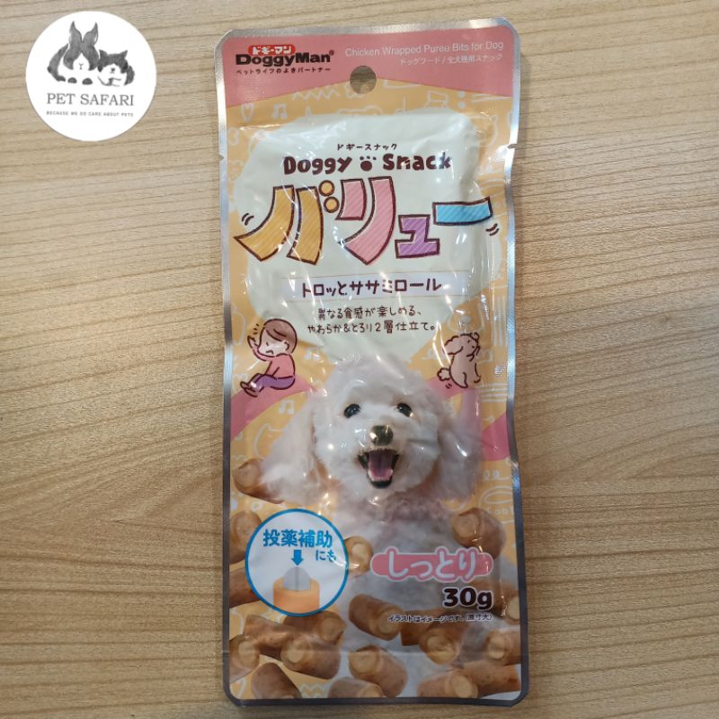 Snack DoggyMan Chicken Wrapped Puree Bits 30gr