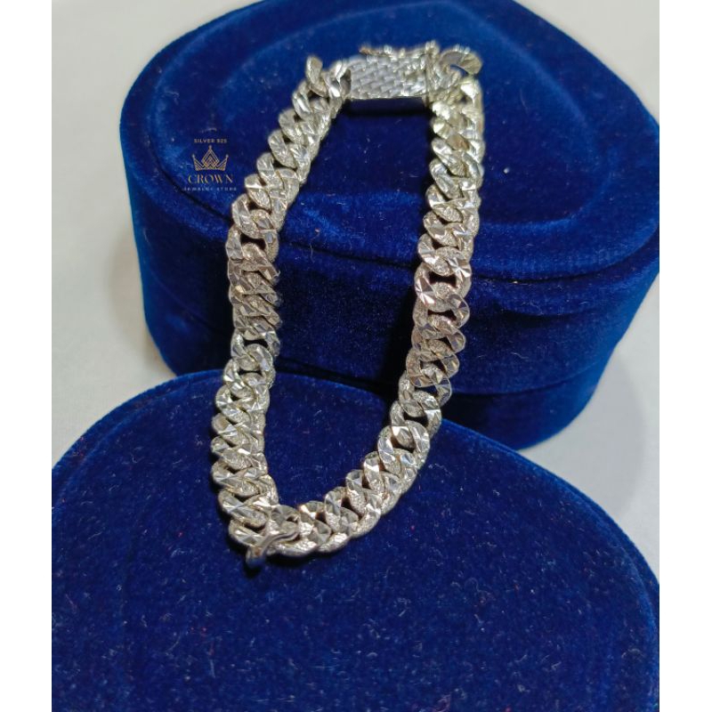 gelang silver 925 model gelang sisik naga