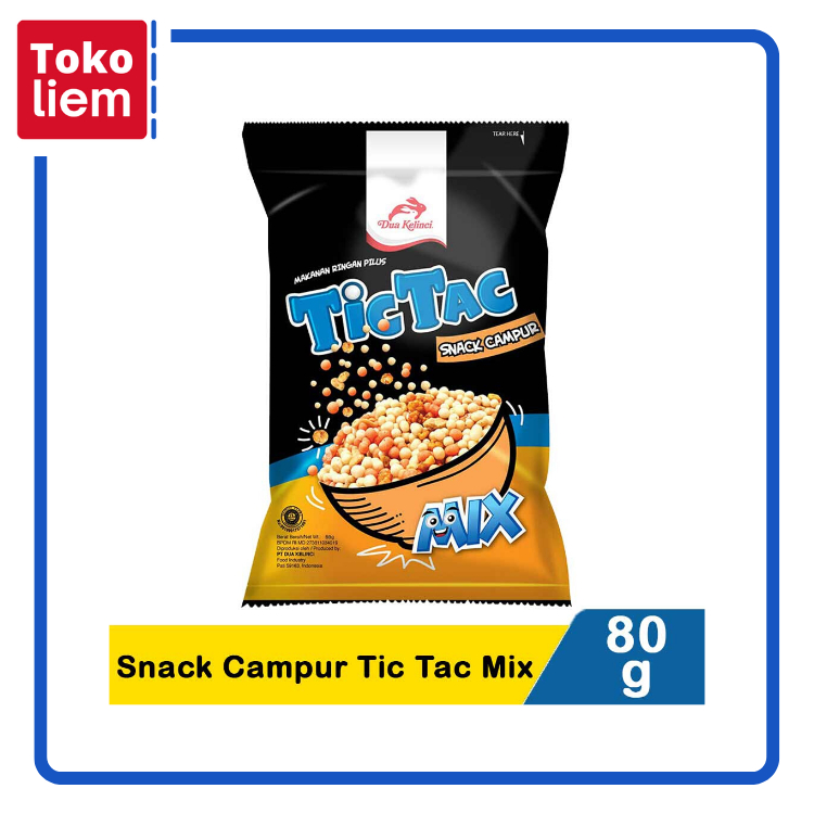 

Dua Kelinci Snack Campur Tic Tac Mix 80G