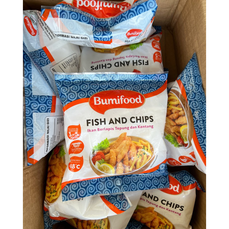 

Bumifood fish and chips / fish and chips / ikan berlapis tepung dan kentang