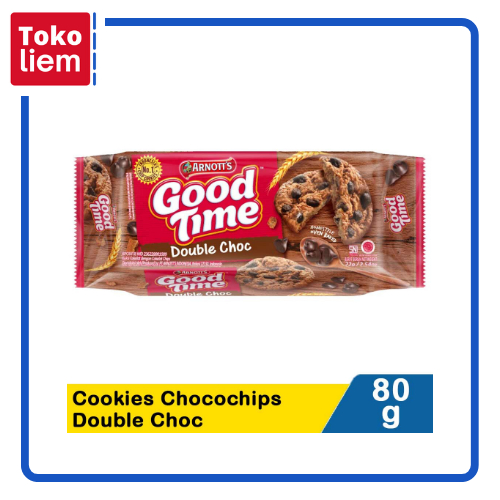 

Good Time Cookies Chocochips Double Choc 80G