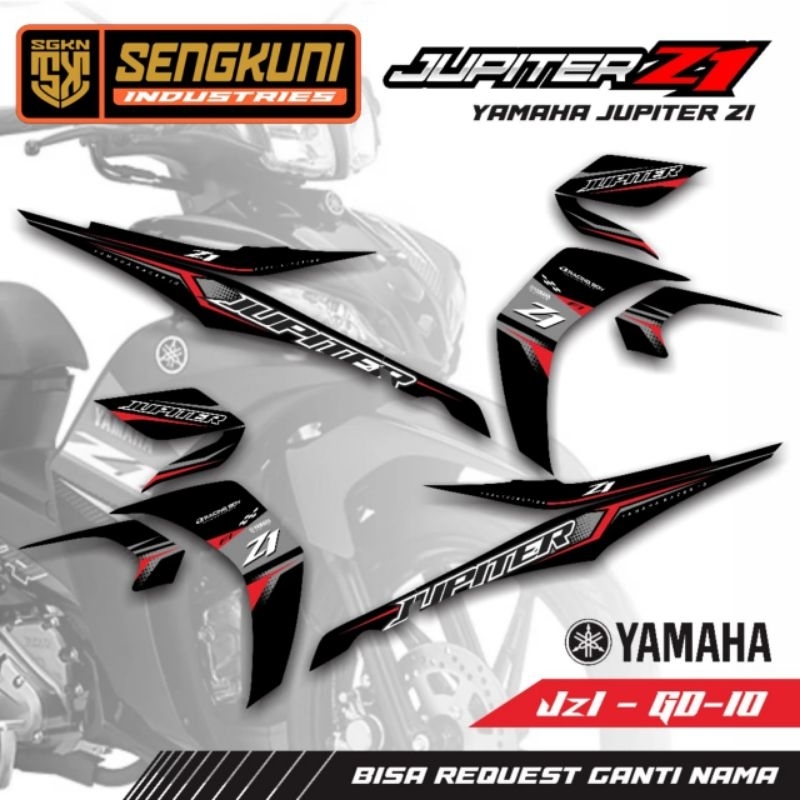 Striping Stiker Sticer Dekal Decal Emblem Printing Aksesoris Motor Yamaha Jupiter  Z1 Robot ZBurhan 