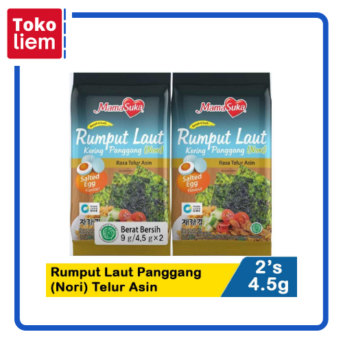 

Mamasuka Rumput Laut Panggang (Nori) Salted Egg 2X4.5G