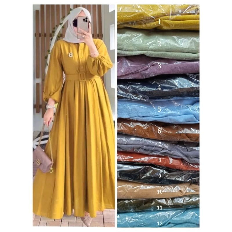 gamis Bhn crinkle ld 110-115