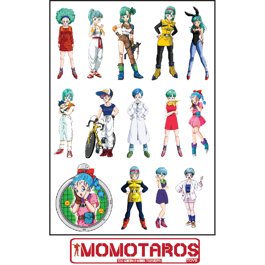 

Sticker murah antiair transparan Bulma solo dragon ball 1 pc