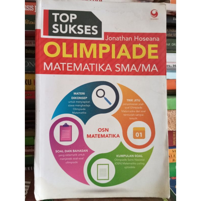 buku top sukses jonathan hoseana olimpiade matematika sma/ma