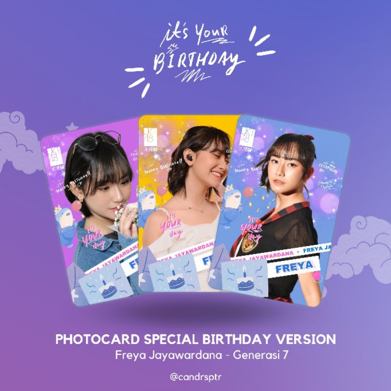 Photocard Freya JKT48 its your birthday