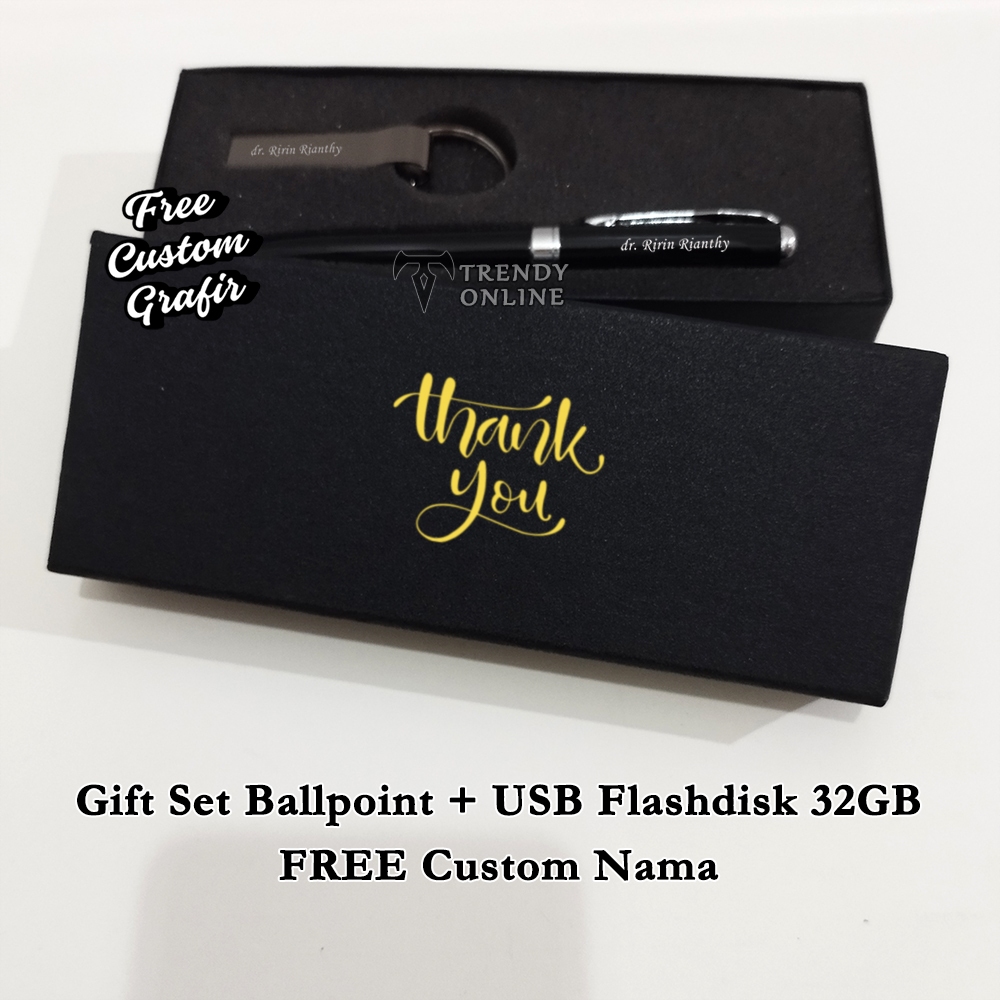 

Gift set Souvenir Ballpoint USB Flashdisk 32GB, Hampers Giftset Hadiah Promosi, Hadiah Dosen , Pulpen dan flashdisk usb Giftset Exclusif Sovenir