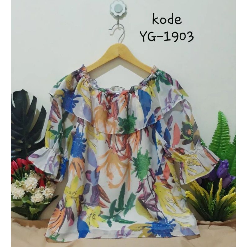 Blouse Ruffle Sifon (YG-1903)