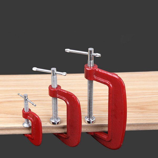 KLEM C SET 3 PCS PENJEPIT CATOK KAYU CLAMP C SET - CLAMP C / G CLAMP BESI 1 - 4 INCH PENJEPIT KAYU A
