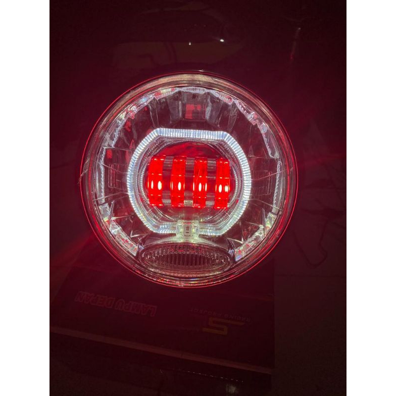 Lampu Depan Bulat Rx King Vixion Old Scorpio Custom Lampu Biled 4mata  Cahaya Super Terang
