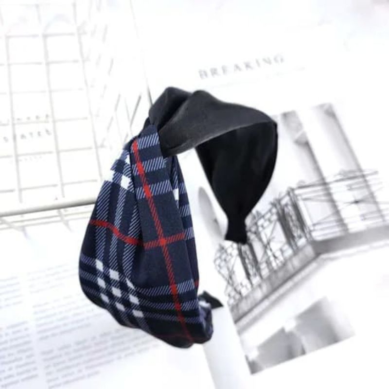 BANDO KOREA MOTIF KOTAK SILANG BANDO KEKINIAN