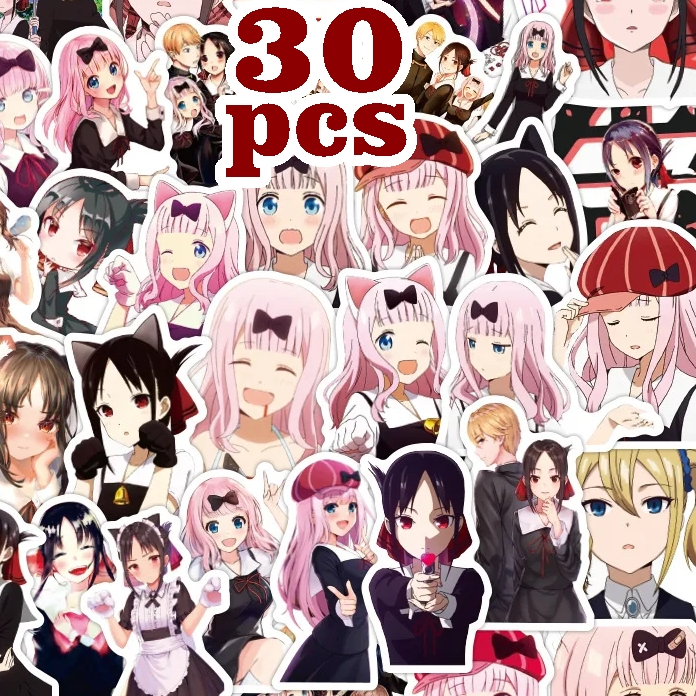 

Stiker Kaguya Sama Love Is War Anime Sticker Pack 30pcs Stiker Anime