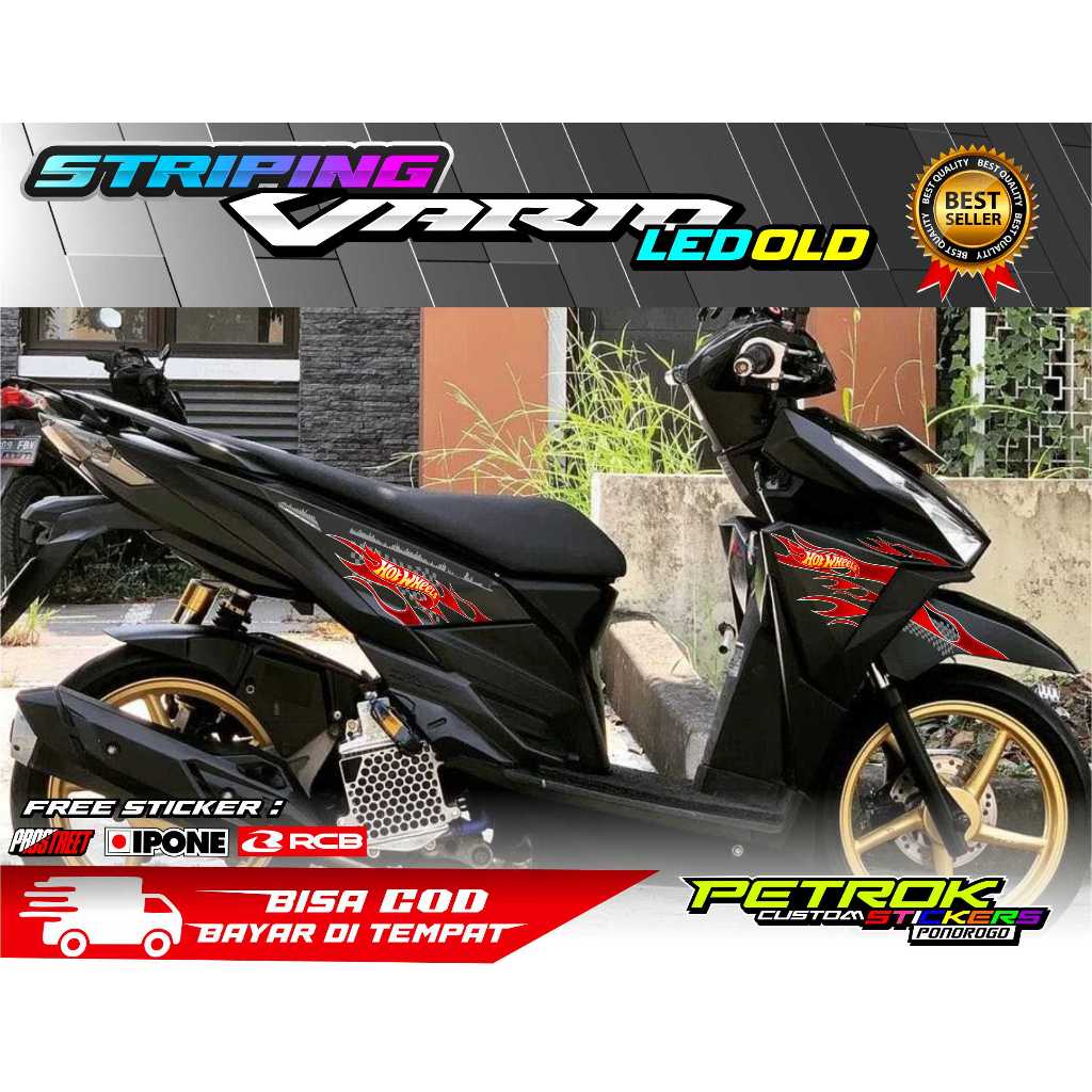 STRIPING VARIASI HONDA VARIO LED OLD HOTWHEELS STYLE / STIKER LIST MOTOR HONDA VARIO LED OLD
