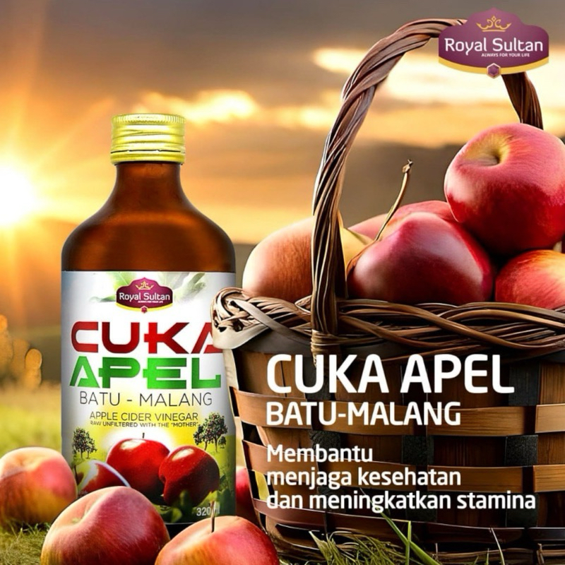 

Cuka Apel With The Mother Natural Apple Cider Vinegar Cuka Apel Royal Sultan
