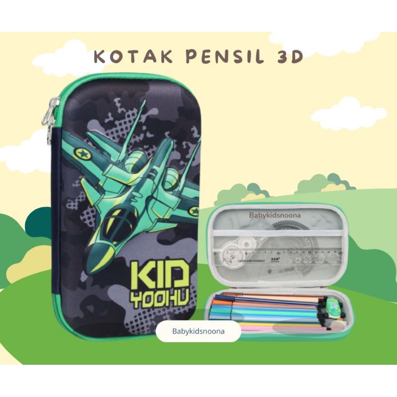 

Kotak Pensil / Kotak Pencil Anak / Tempat Pensil Anak Gambar 3D