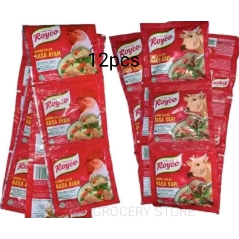 

Royco Sapi dan Ayam Sachet 1 Renceng (12Pcs) - Royco Sapi dan Ayam 9gr (12Pcs)