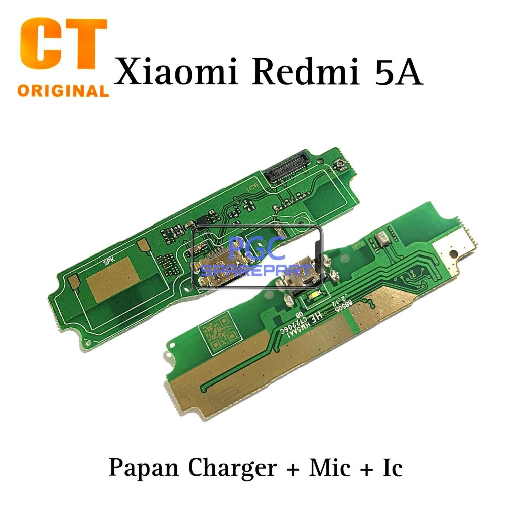 Original CT Ada IC - Papan PCB Charger + Mic Xiaomi Redmi 5A / MCG3B / MCI3B - Flexible Flexibel Fle
