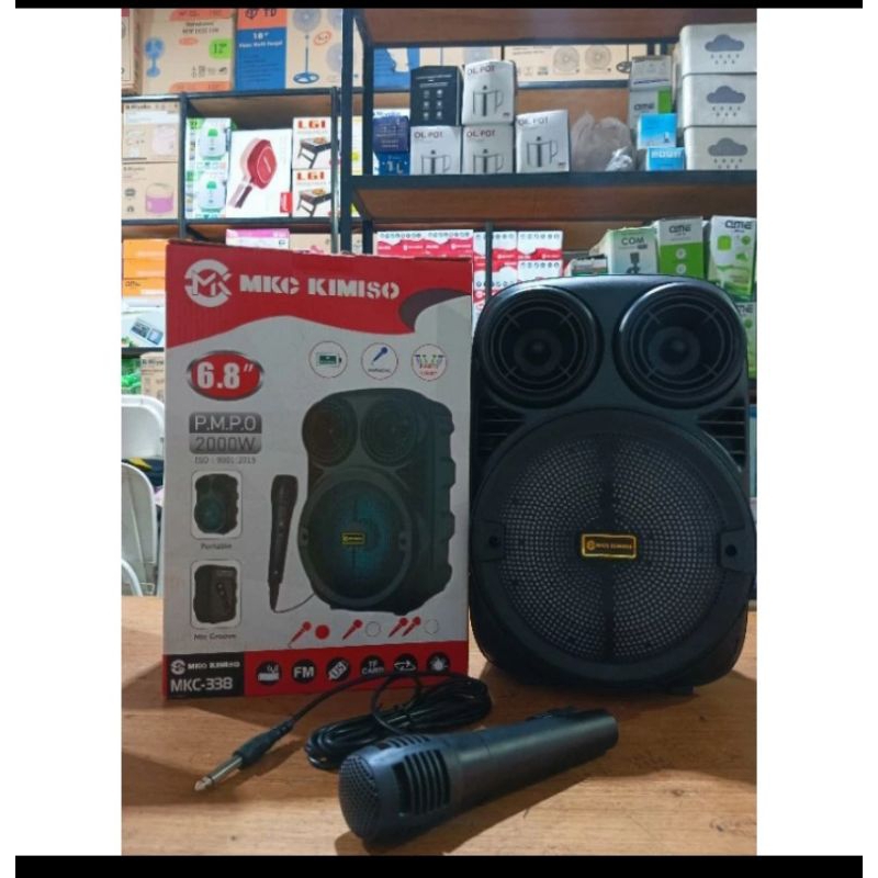 SPIKER KMS / SPEAKER MURAH / SPEAKER BLUETOOTH KIMISO KMS 3381 / SPEAKER 6.8 INCI