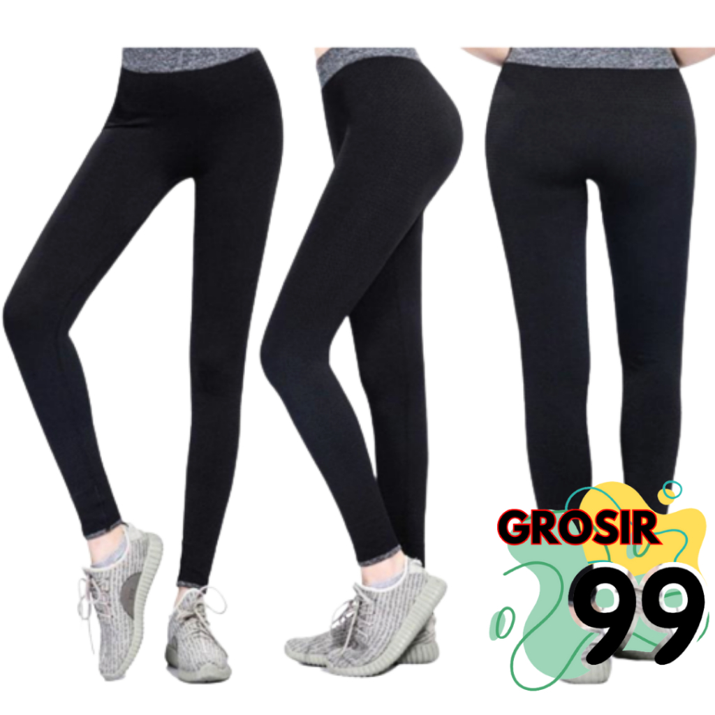 Legging Hitam Wanita Panjang SIZE 3L 4L 5L BIG SIZE