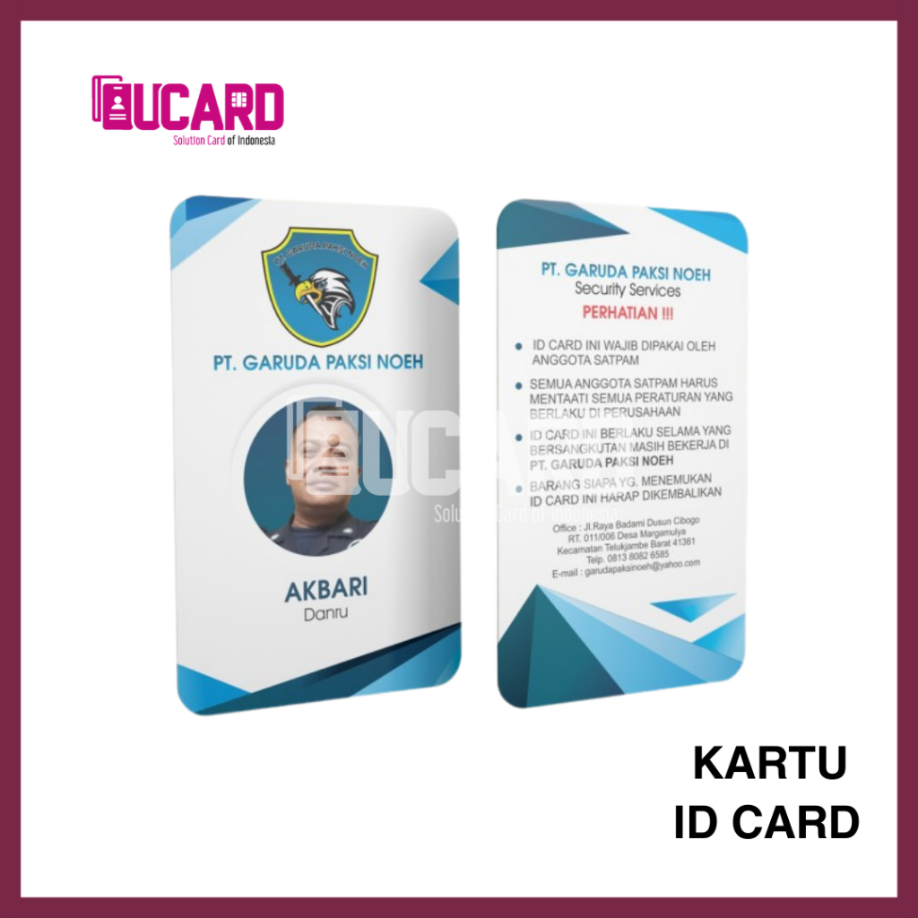 

CETAK ID CARD PEGAWAI BAHAN TEBAL | KARTU PELAJAR | MAHASISWA PVC CUSTOM FULL COLOUR 2 SISI ANTI LUNTUR