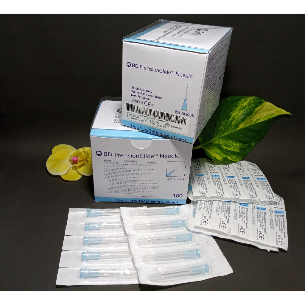 NALD 23 BD/JARUM SUNTIK 23G x 1 1/4 TW (0.6MM x 32MM)/JARUM SPUIT 3ML