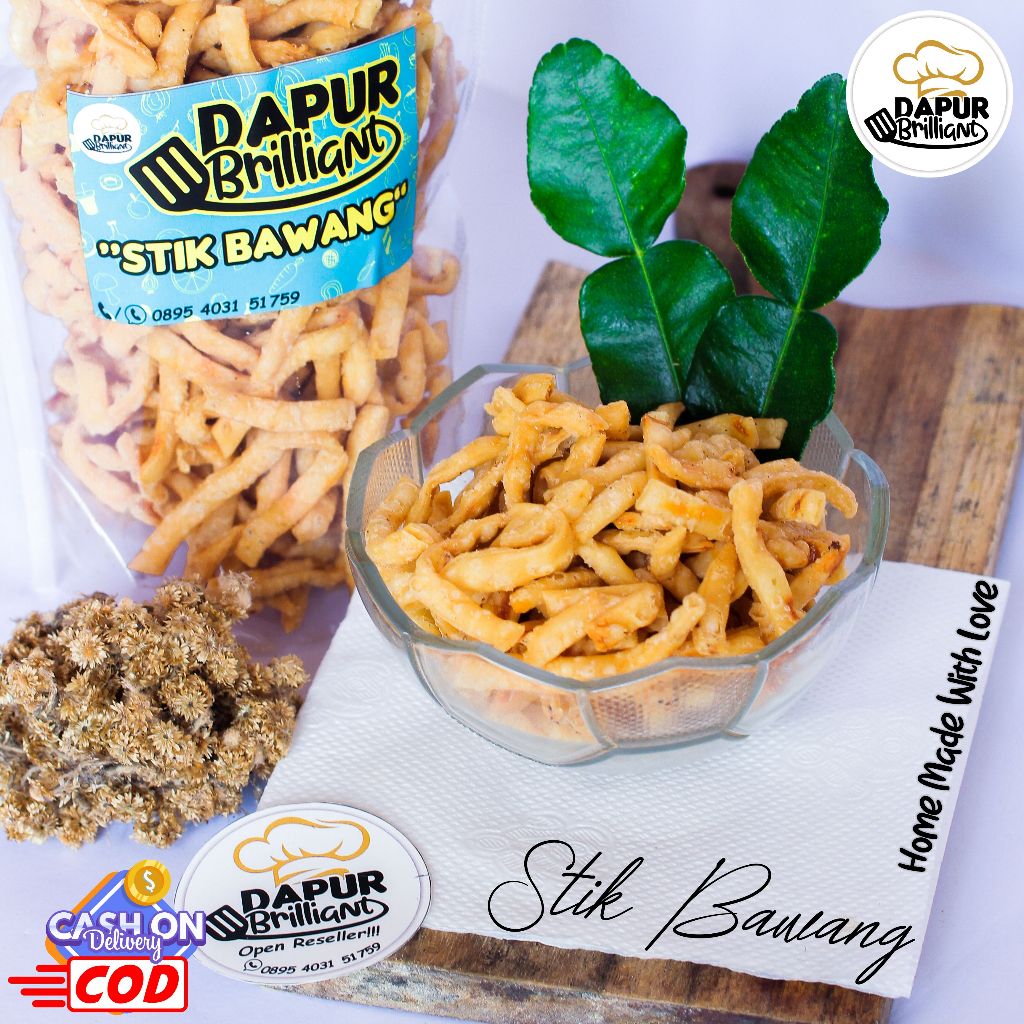 

Stik Bawang 500 Gram Gurih Renyah Lezat Asli Home Made Halal Dapur Brilliant