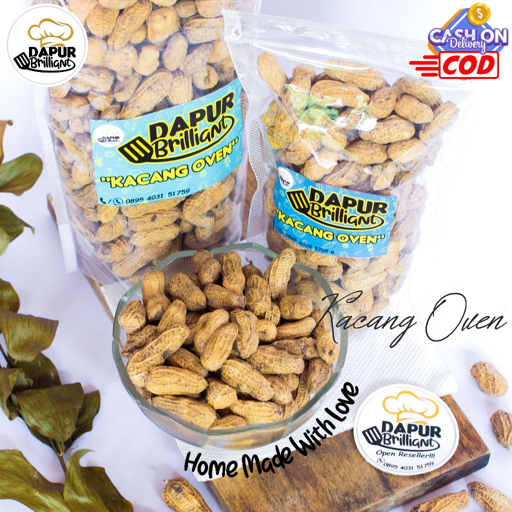 

Kacang Oven Original Gurih Renyah Tanpa Minyak Lezat Asli Home Made Halal Dapur Brilliant