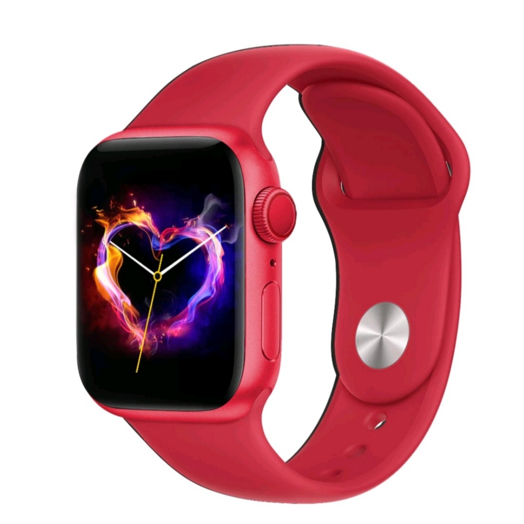 Smartwatch 8pro 45mm red color pria wanita sport tahan air