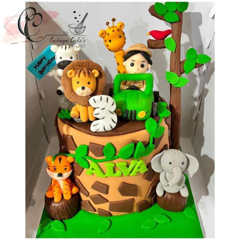 

Animal Cake / Jungle Cake / Safari Cake / Kue Ulang Tahun Hewan