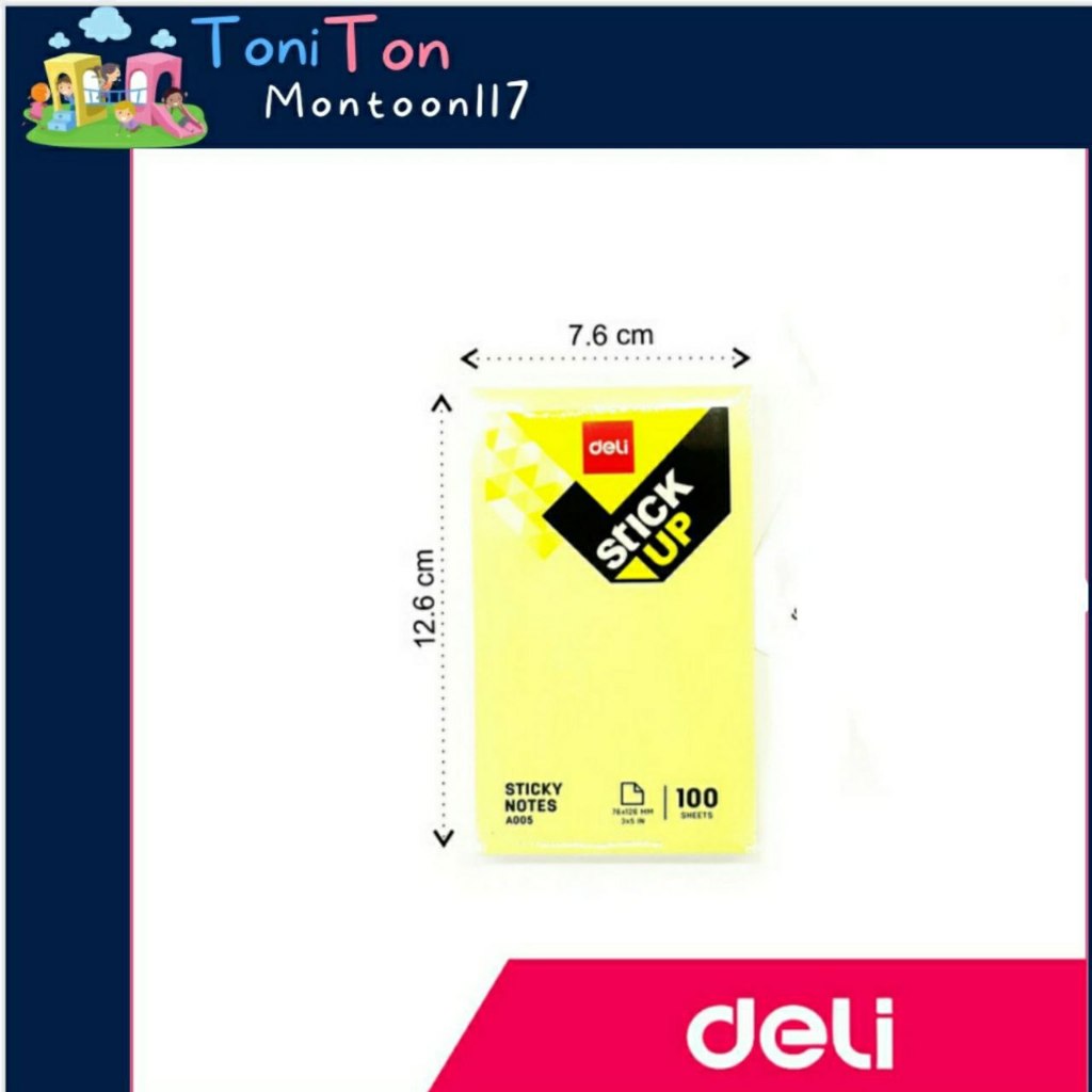

Sticky Notes Deli 76 mm x 126 mm polos A005