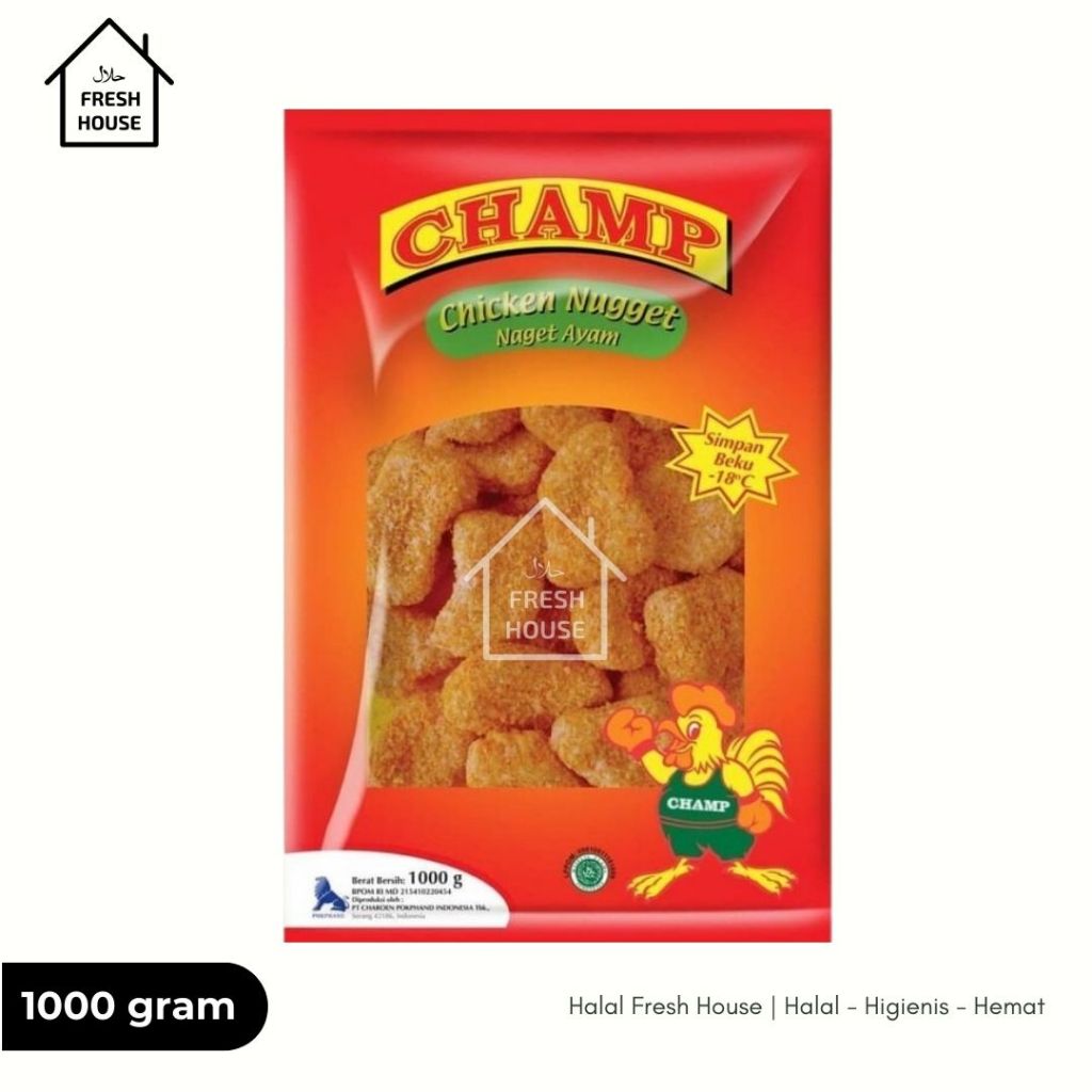 

Champ Chicken Nugget, Nugget Ayam 1KG