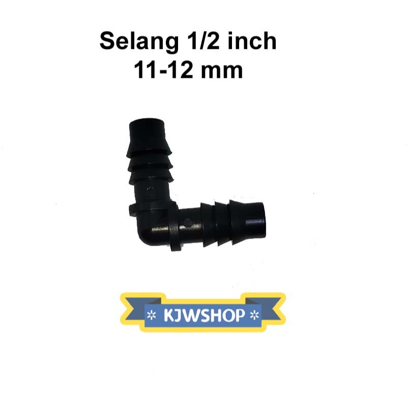 Keni Elbow Sambungan Selang Plastik Fiting Pipa 1/2 inch 11 - 12 mm