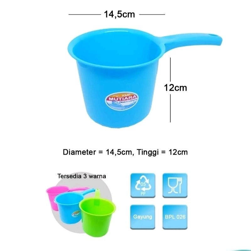 COD Gayung Mandi Plastik Warna Murah BPL026