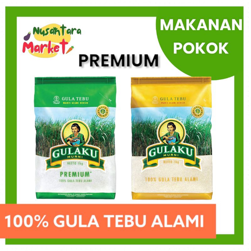 

GULAKU GULA TEBU PREMIUM PUTIH 1 KG