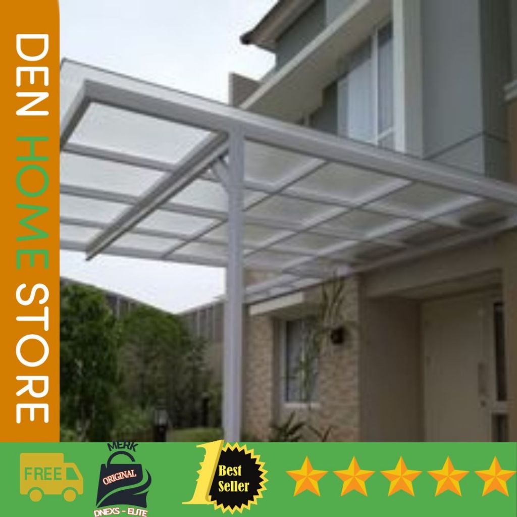 Kanopi spandek bening transparan/kanopi atap spandek transparan minimalis ahlinya