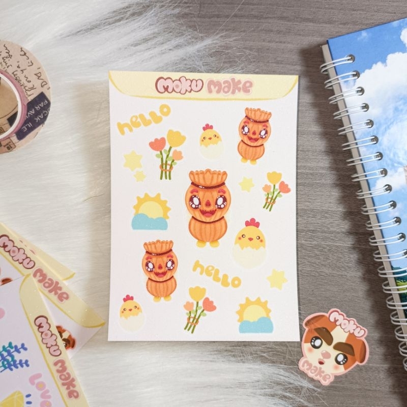 

Stiker Lucu/ Stiker Karakter/ Stiker Glitter tahan air/ Stiker Anak/ Stiker Mainan/ Sticker Motif Varian 2