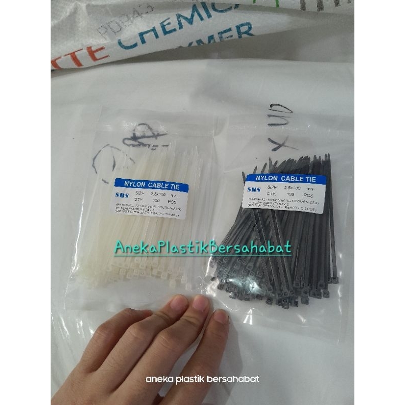 

( CO 10X LEBIH MURAH ) cabel tie , cable ties 2,5x100mm / 10cm, kabel ties , kabel tie , pengikat plastik makanan , kabel lampu dll