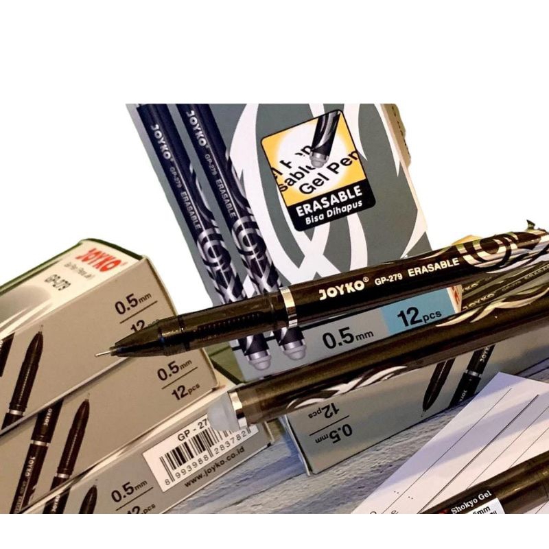 

Erasable Gel Pen / Pen Gell Joyko Black
