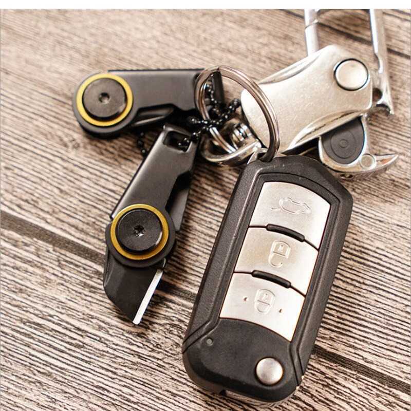

Mini Pisau Lipat Cutter Multifungsi Pisau Lipat Keychain Knife