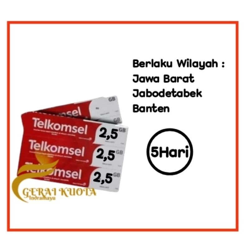 Telkomsel 2,5GB 5Hari Fresh